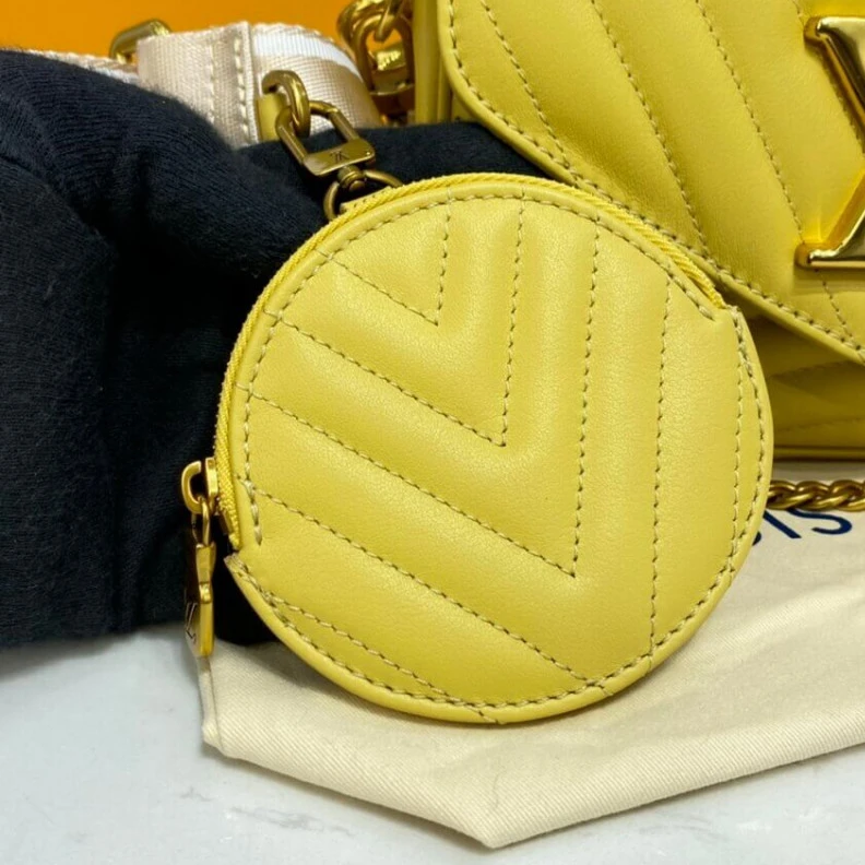 Replica bag 24 x 13 x Louis Vuitton New Wave Multi-Pochette Yellow
