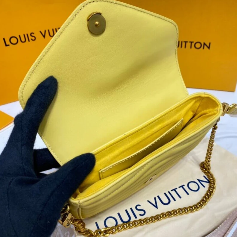 Replica bag 24 x 13 x Louis Vuitton New Wave Multi-Pochette Yellow