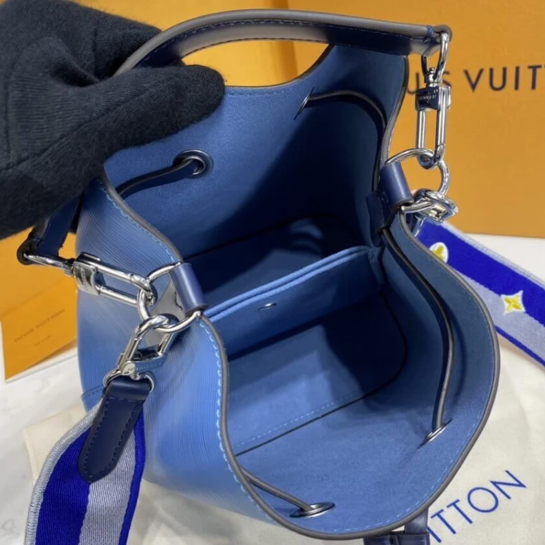 Replica bags lv Drawstrin Louis Vuitton Néonoé BB Bleuet Blue