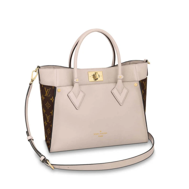 Closure s Louis Vuitton On My Side MM Greige