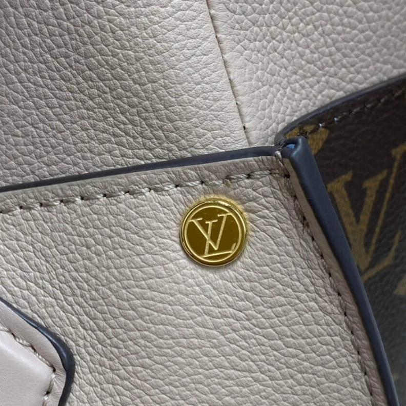 Replica bags lv Closure s Louis Vuitton On My Side MM Greige