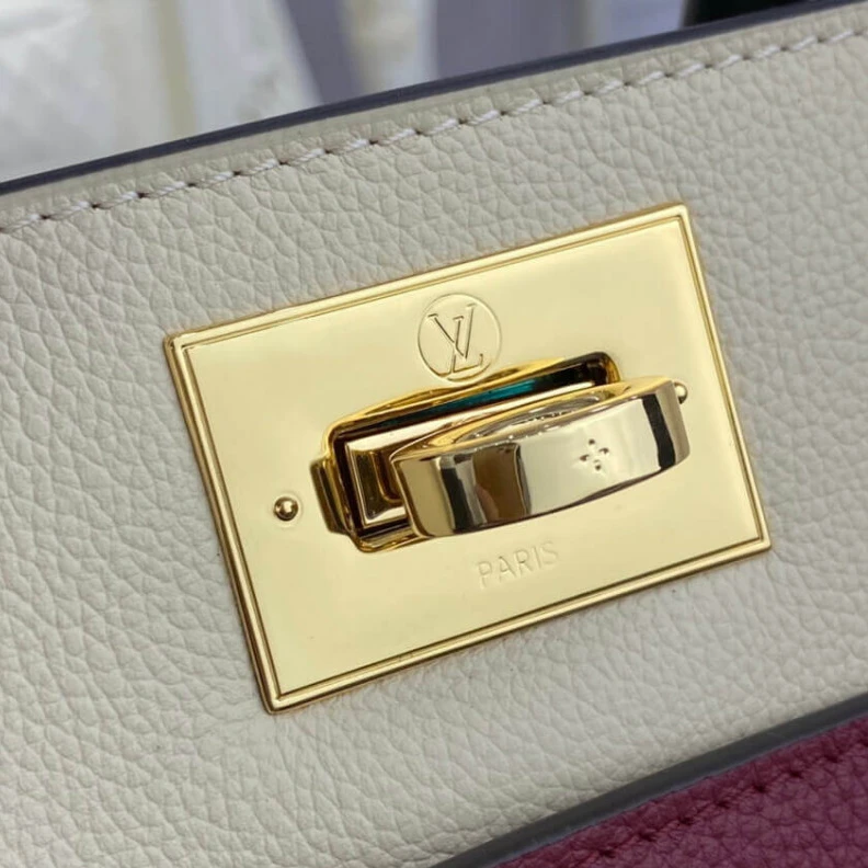 Replica bag Microfibe Louis Vuitton On My Side MM Wine
