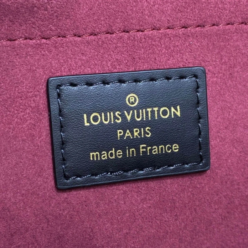 Replica bag Microfibe Louis Vuitton On My Side MM Wine