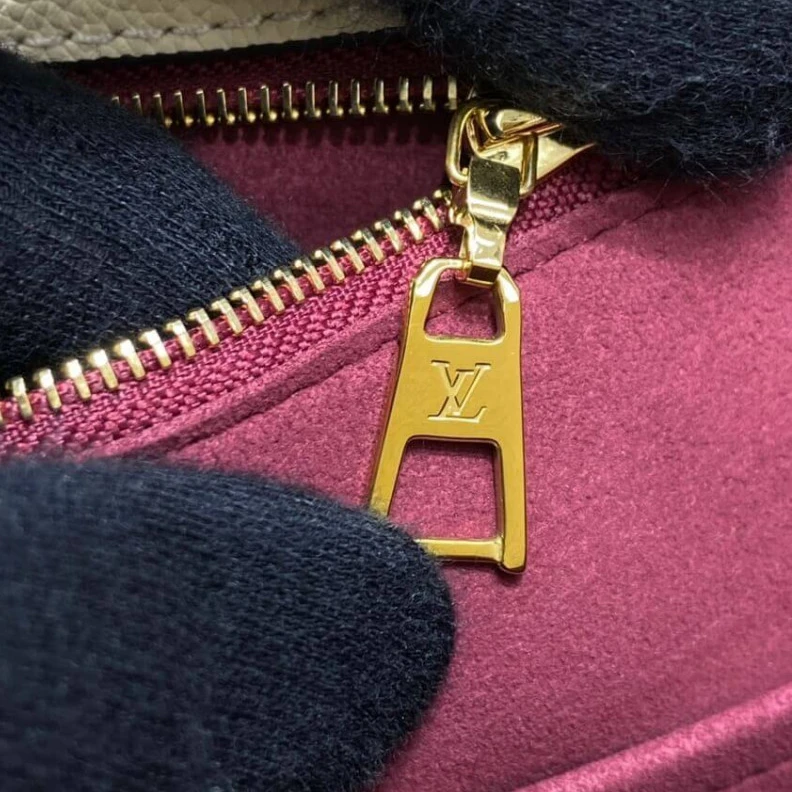 Replica bag Microfibe Louis Vuitton On My Side MM Wine