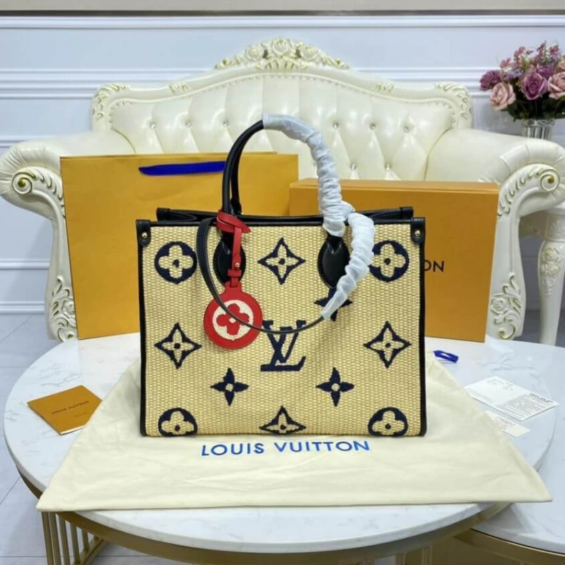 Replica bags Blue Louis Vuitton OnTheGo MM Blue