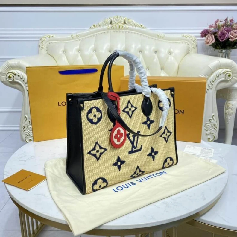 Replica bags Blue Louis Vuitton OnTheGo MM Blue