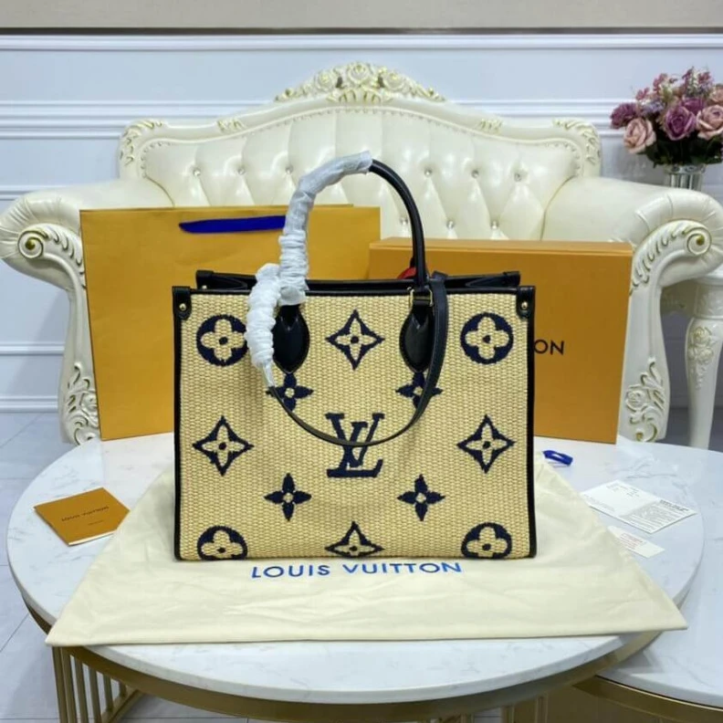 Replica bags Blue Louis Vuitton OnTheGo MM Blue
