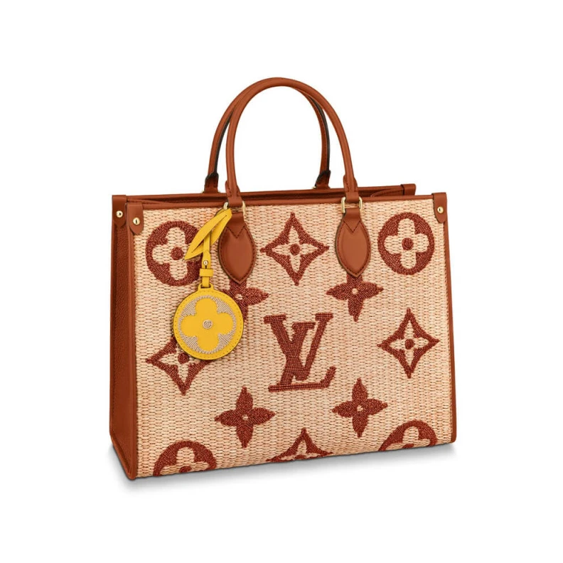 2 inside Louis Vuitton OnTheGo MM Tan