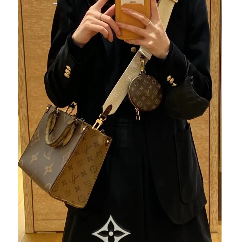Replica bags lv Handle:Do Louis Vuitton OnTheGo PM