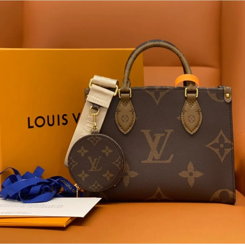 Replica bags lv Handle:Do Louis Vuitton OnTheGo PM
