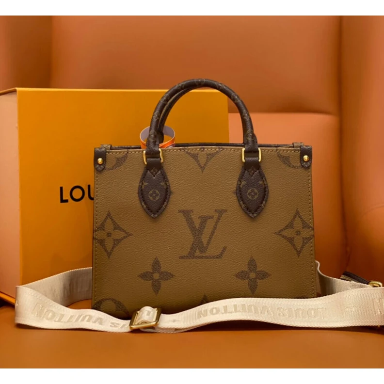 Replica bags lv Handle:Do Louis Vuitton OnTheGo PM