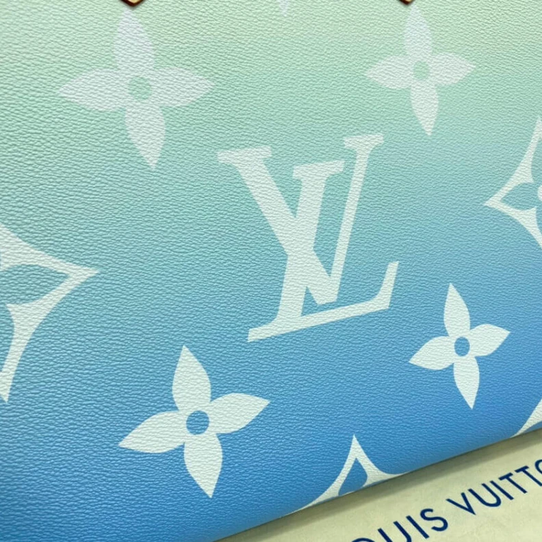 Lv belts replica Textile l Louis Vuitton Onthego GM Blue