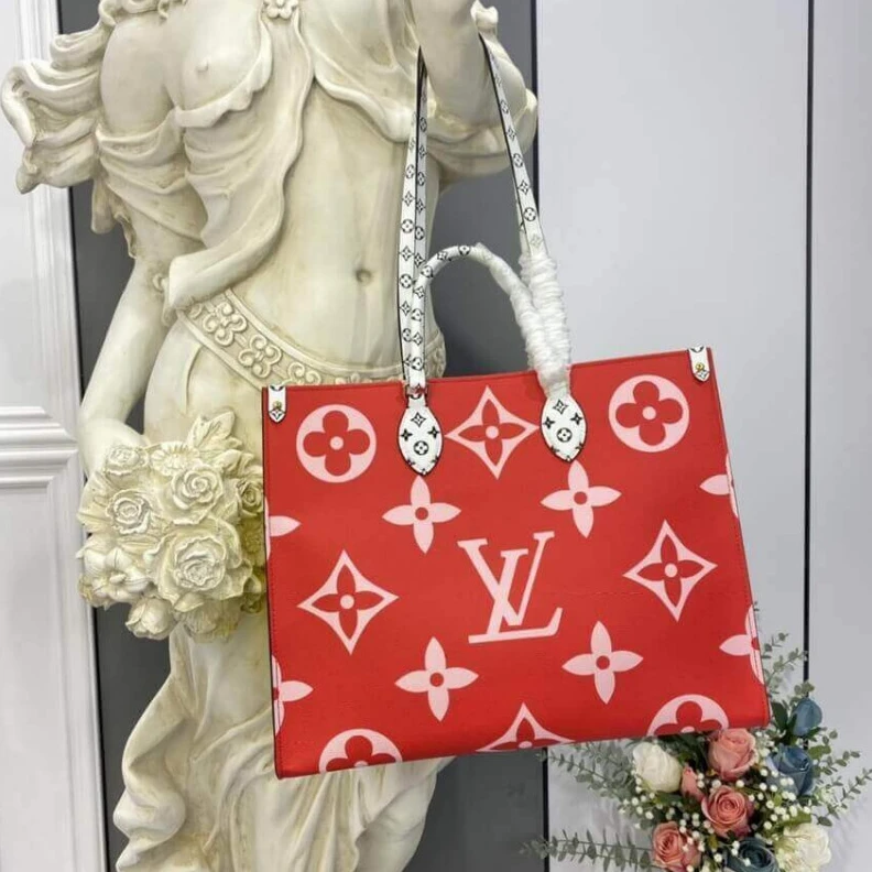 Replica bags Monogram Louis Vuitton Onthego GM Red