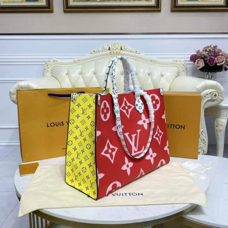 Replica bags Monogram Louis Vuitton Onthego GM Red
