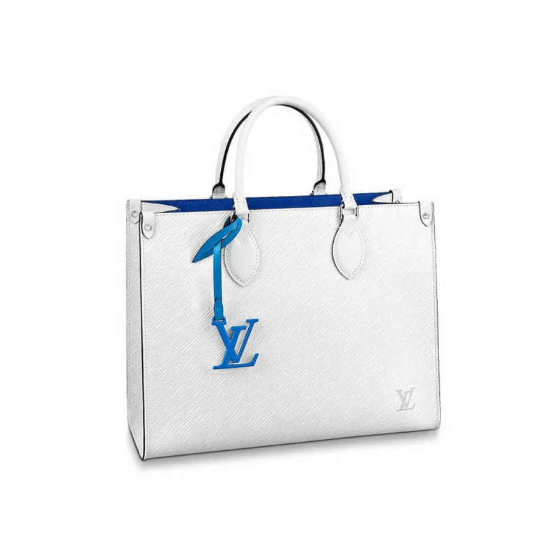 Handle: D Louis Vuitton Onthego MM White