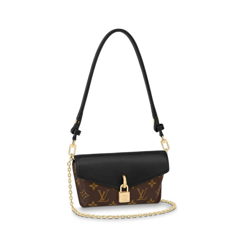 Belt loop Louis Vuitton Padlock On Strap Black