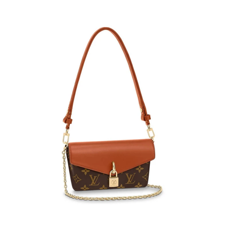 Chain Dro Louis Vuitton Padlock On Strap Caramel