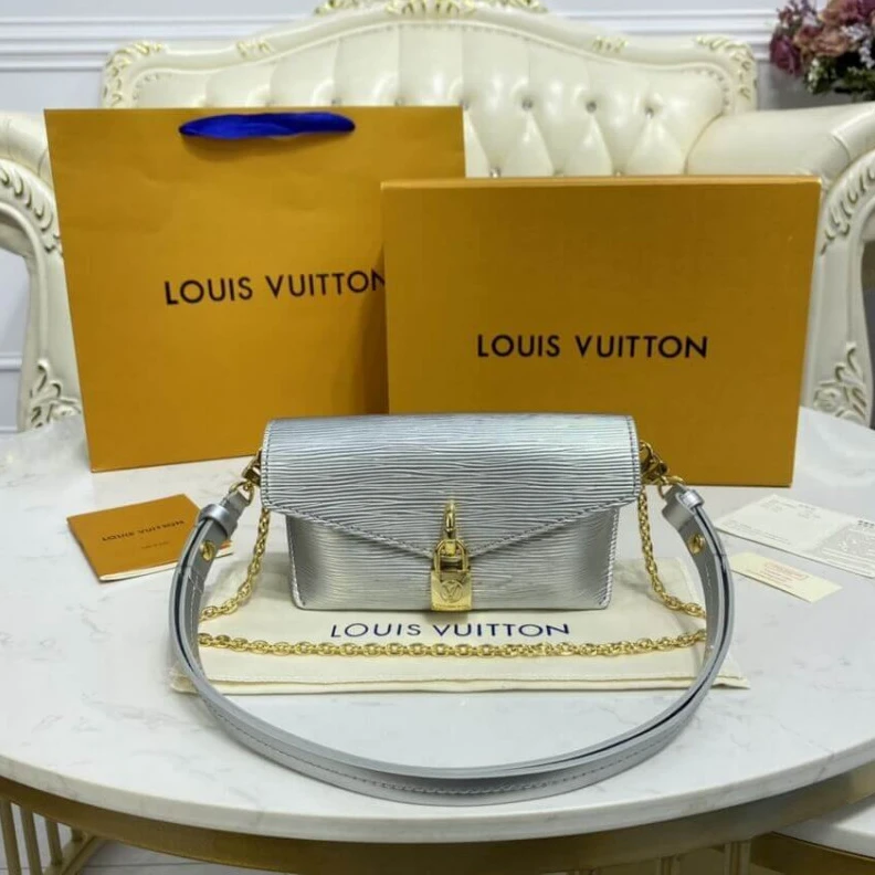 Lv belts replica Strap : R Louis Vuitton Padlock On Strap Silver