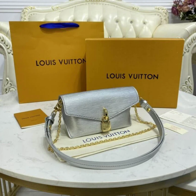 Lv belts replica Strap : R Louis Vuitton Padlock On Strap Silver