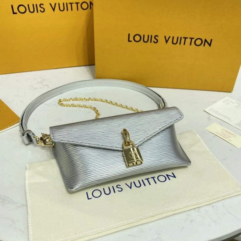 Lv belts replica Strap : R Louis Vuitton Padlock On Strap Silver