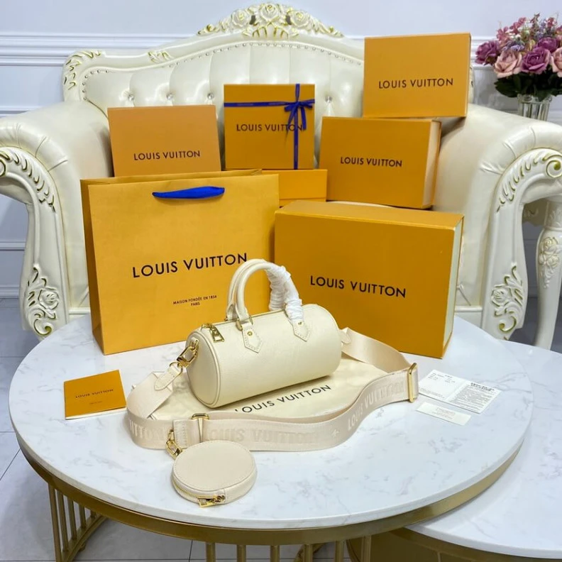 Top lv Louis Vuitton Papillon BB Creme Beige