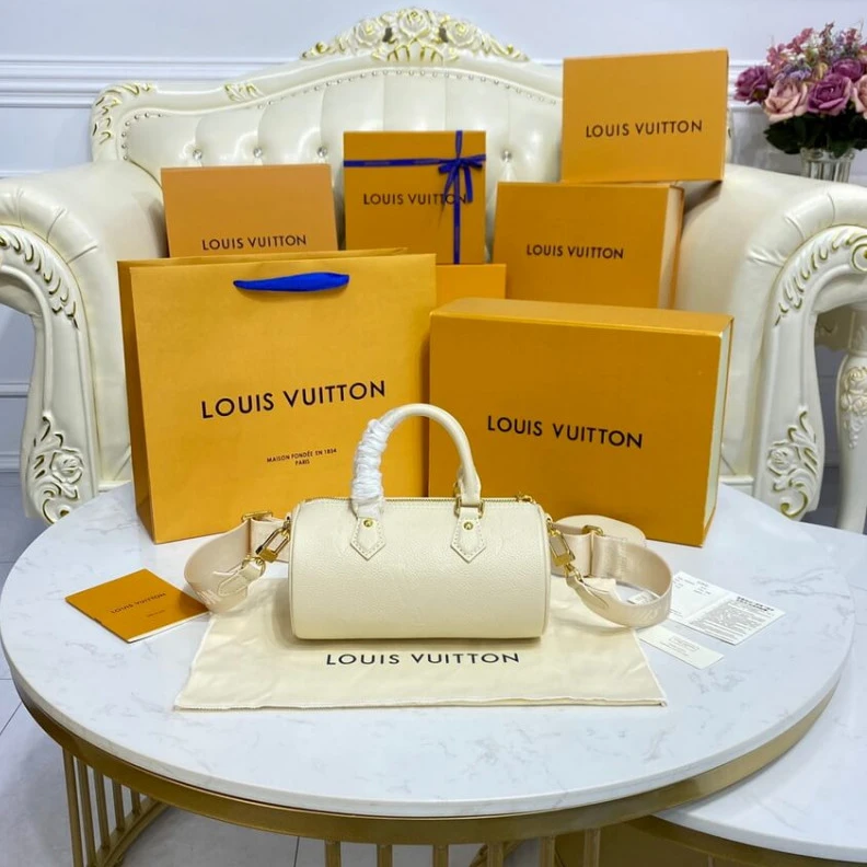 Top lv Louis Vuitton Papillon BB Creme Beige