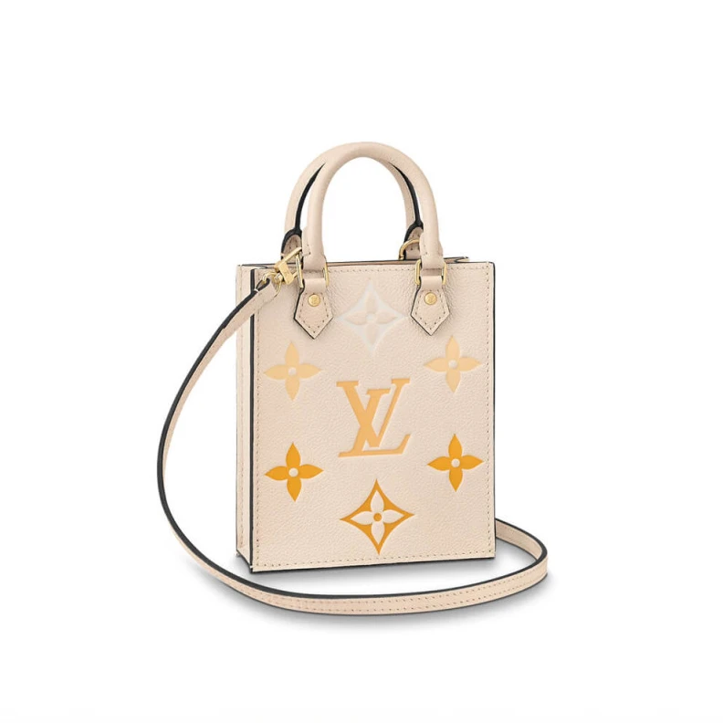 Cream   S Louis Vuitton Petit Sac Plat Cream