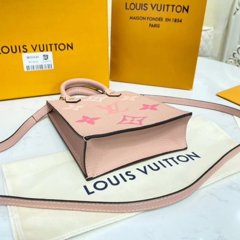 Replica bags Handle: D Louis Vuitton Petit Sac Plat Pink
