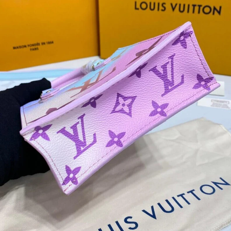 Lv belts replica Strap dro Louis Vuitton Petit Sac Plat Sunrise Pastel