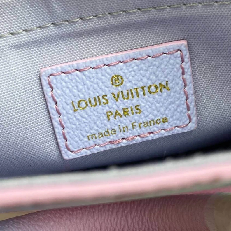 Lv belts replica Strap dro Louis Vuitton Petit Sac Plat Sunrise Pastel