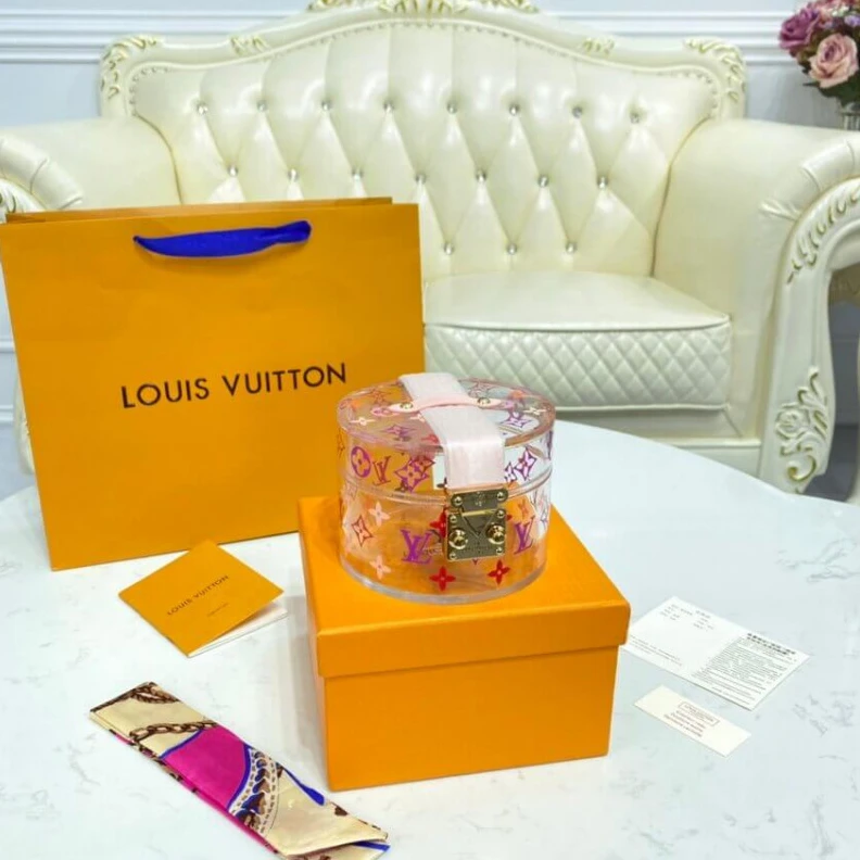 Plexiglas LV Plexiglass Scott Box Pink