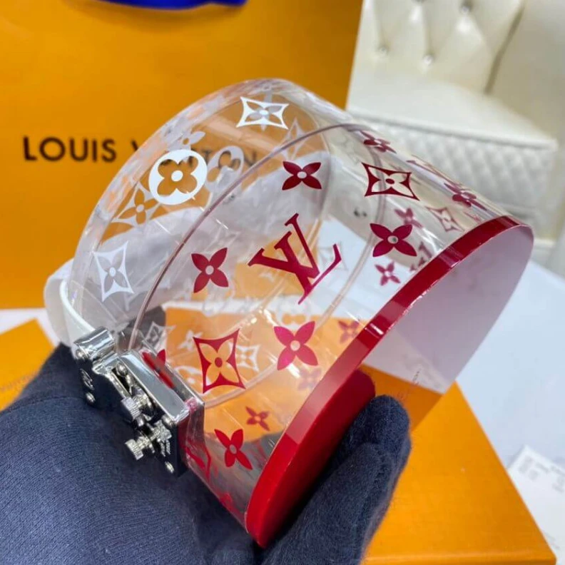Replica bags Monogram Louis Vuitton Plexiglass Scott Box Red