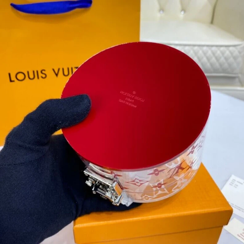 Replica bags Monogram Louis Vuitton Plexiglass Scott Box Red