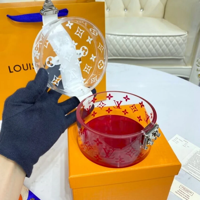 Replica bags Monogram Louis Vuitton Plexiglass Scott Box Red