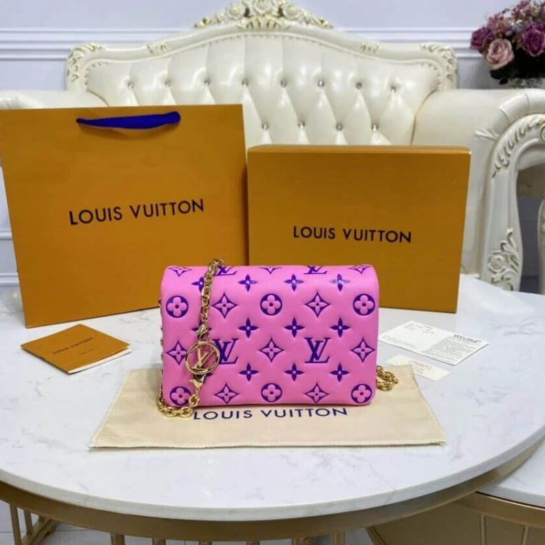 Top lv  Pink Louis Vuitton Pochette Coussin Pink   Purple
