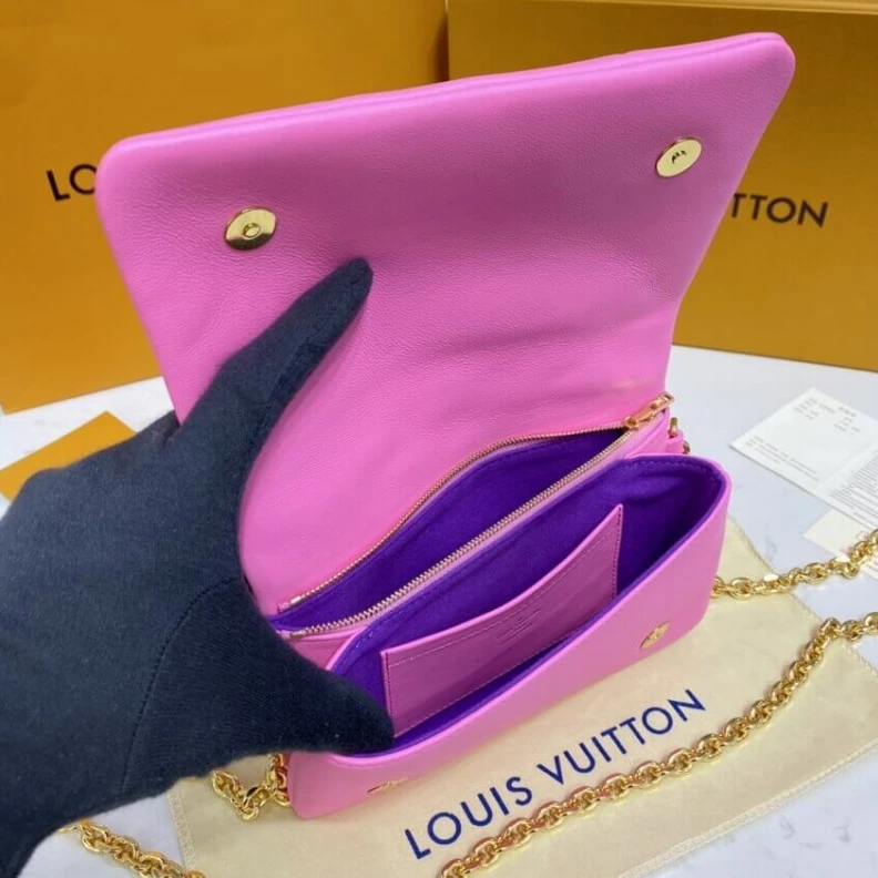 Top lv  Pink Louis Vuitton Pochette Coussin Pink   Purple