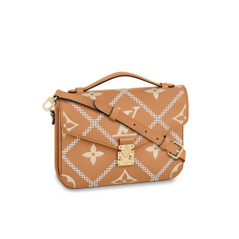 Strap: Re Louis Vuitton Pochette Metis Apricot