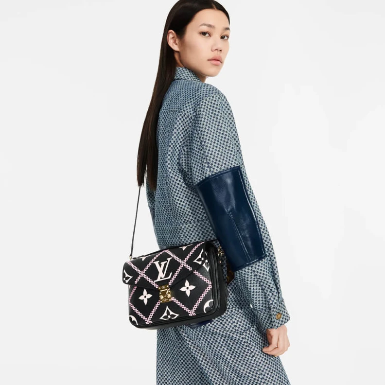 Mythick Signature Louis Vuitton Pochette Metis Black
