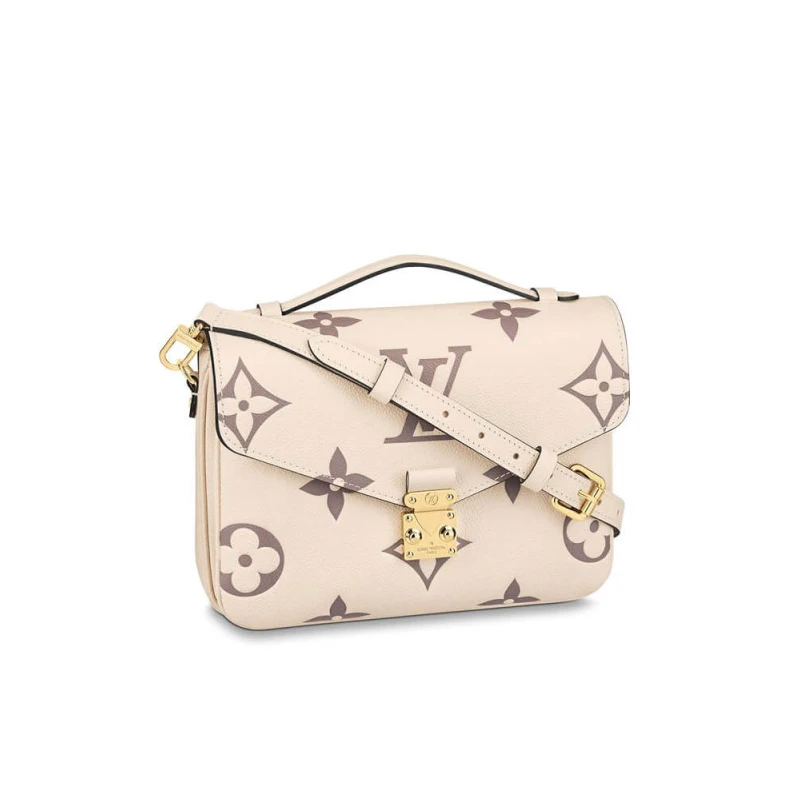 Strap: Re Louis Vuitton Pochette Metis Cream Bois de Rose Pink
