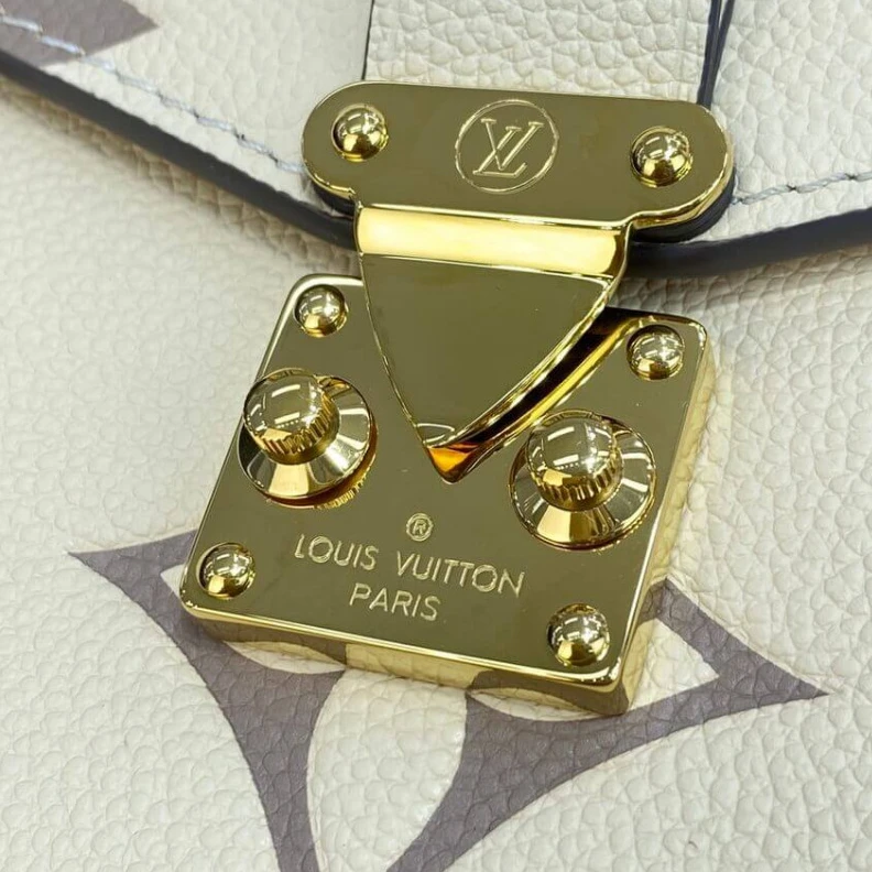 Strap: Re Louis Vuitton Pochette Metis Cream Bois de Rose Pink