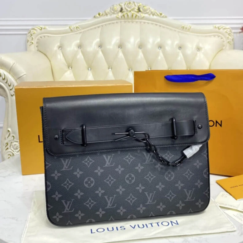 Replica bags Signature Louis Vuitton Pochette Steamer