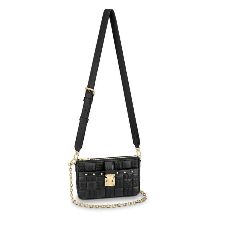Strap Dro Louis Vuitton Pochette Troca Black