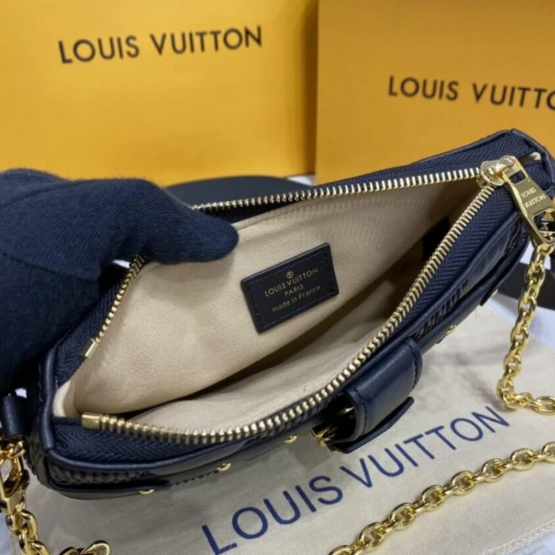 Replica bags lv Strap Dro Louis Vuitton Pochette Troca Black