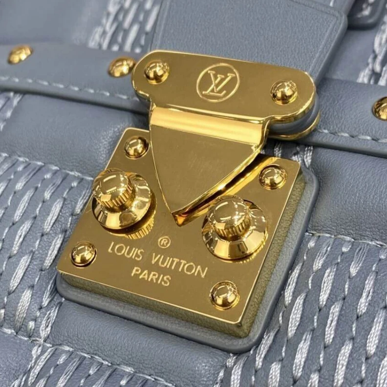 Replica bags lv Microfibe Louis Vuitton Pochette Troca Blue