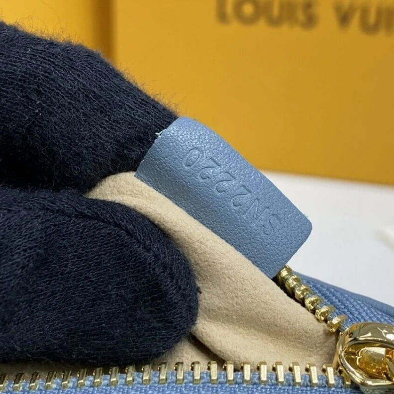 Replica bags lv Microfibe Louis Vuitton Pochette Troca Blue