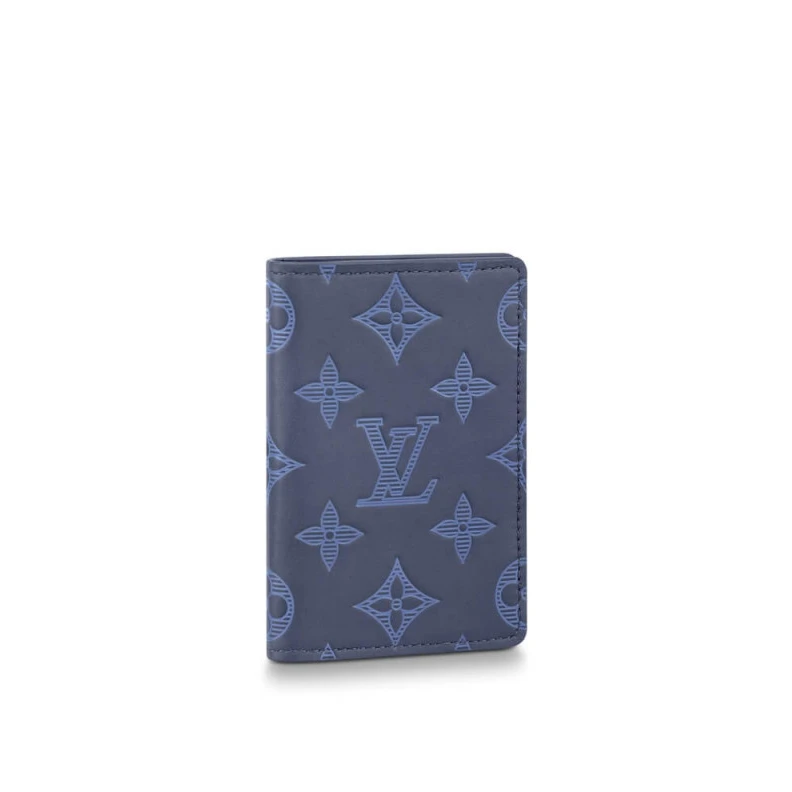 3 card sl Louis Vuitton Pocket Organizer Navy Blue