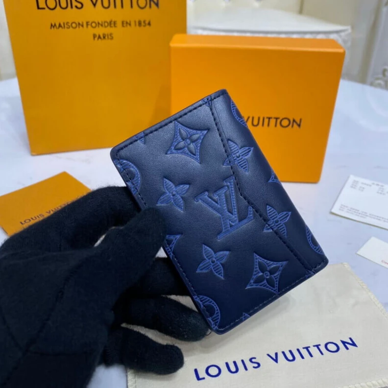Mythick.ru 3 card sl Louis Vuitton Pocket Organizer Navy Blue