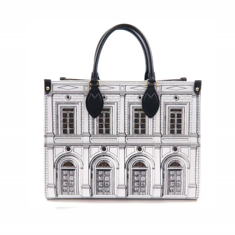 Inside fl Louis Vuitton Printed Matte Calf Leather Onthego MM
