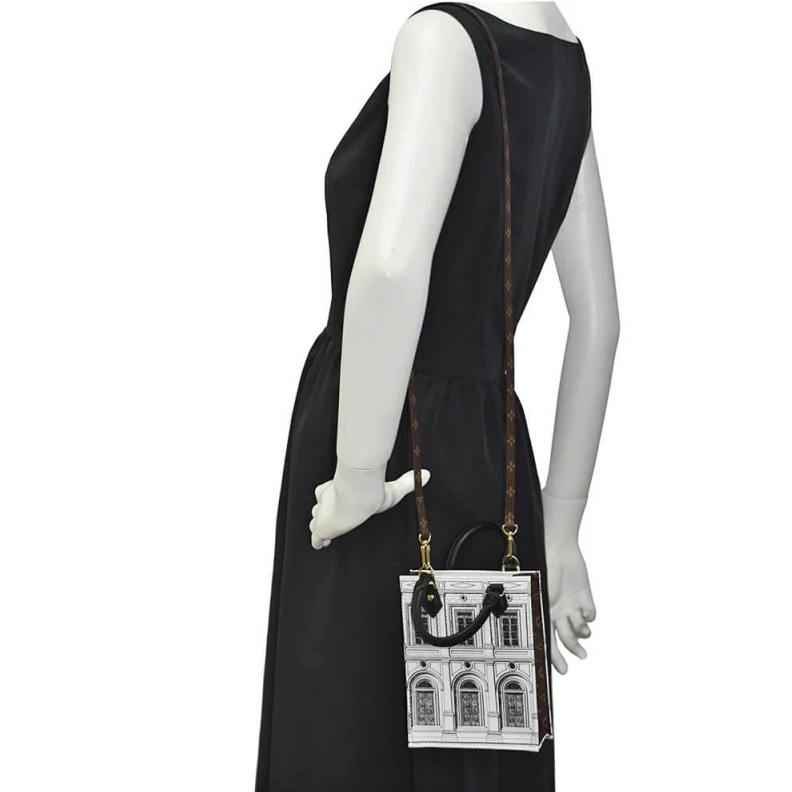 Lv belts replica Strap: Re Louis Vuitton Printed Matte Calf Leather Petit Sac Plat