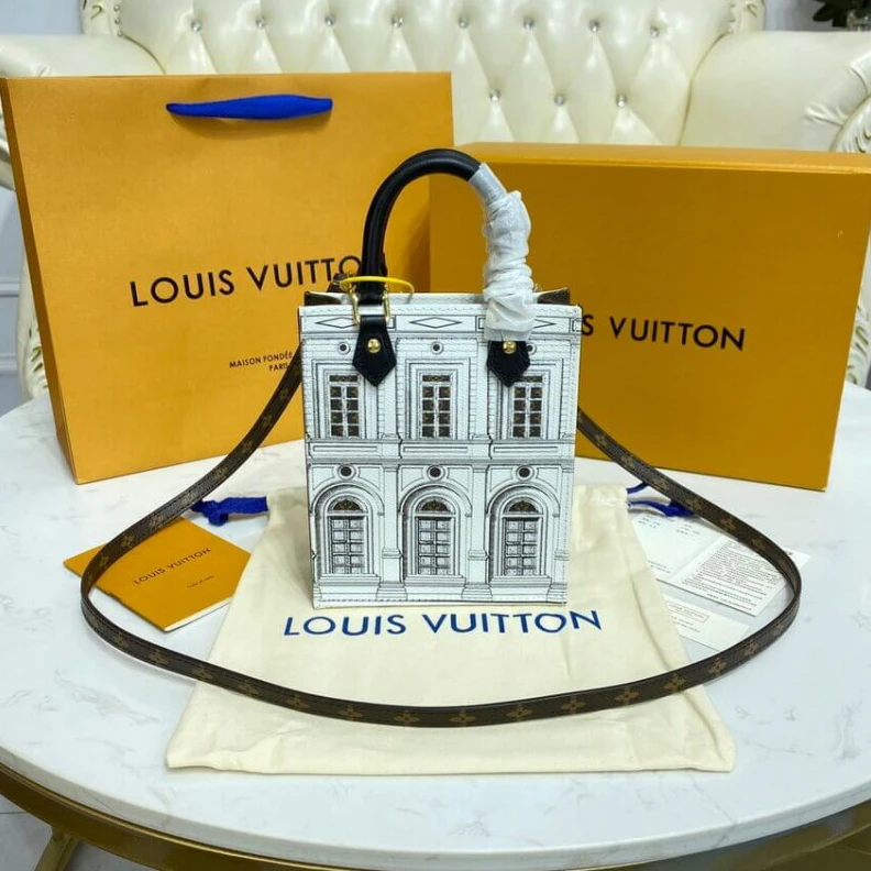 Lv belts replica Strap: Re Louis Vuitton Printed Matte Calf Leather Petit Sac Plat